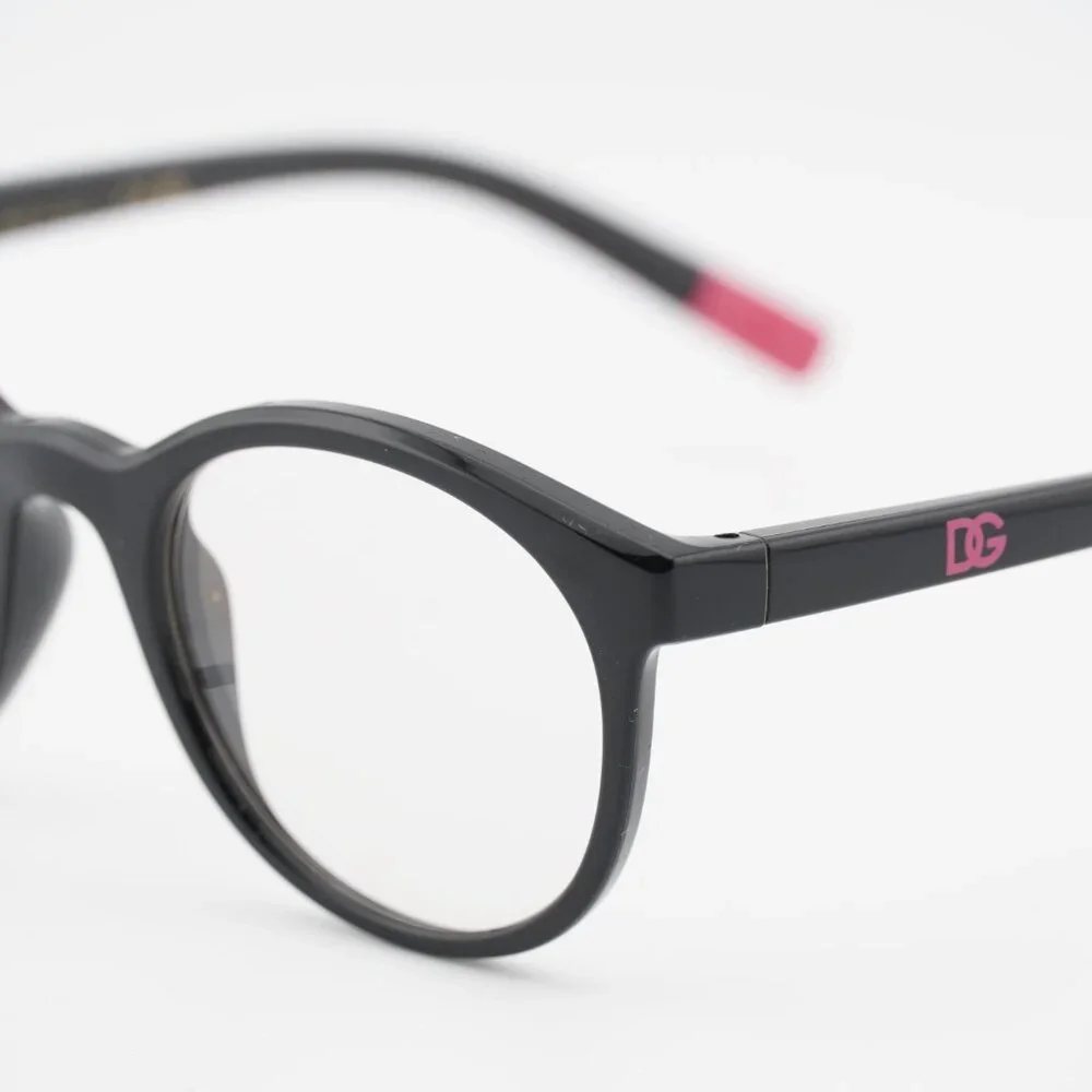 Dolce & Gabbana Kids DX5095 501 Eyeglasses Round Black 46mm Frame